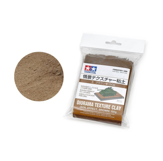 Brown Earth Texture Clay 150g | Tamiya 87221