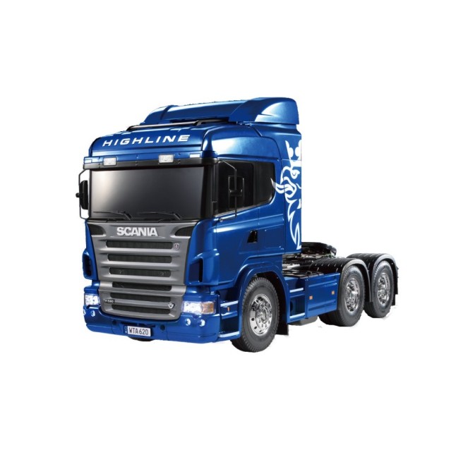 Scania R620 6x4 Highline Full Option Blue RTR Remote Control Truck Model 1:14 Scale Finished RTR Tamiya 23674