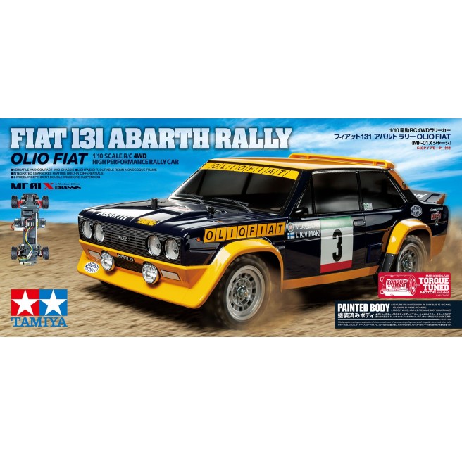 Fiat Abarth Rally OF PB MF-01X 1:10 4WD Tamiya 47494