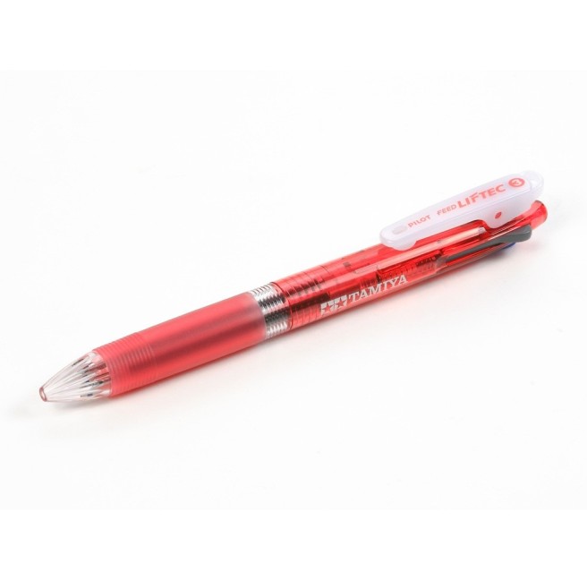 Długopis trójkolorowy czerwony Tamiya 67036