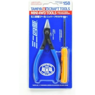 Side Cutters, (+) Screwdriver Set Tamiya 74158