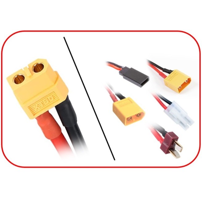 Multi Charging Cable XT60 fits for XT90, XT60, T-plug, Tamiya, FUT/JR Absima 3040057