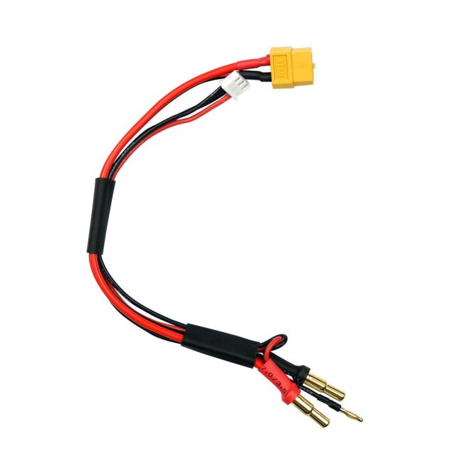 Charging cable XT60 for 2s battery with 4mm or 5mm socket SkyRC 600023-14