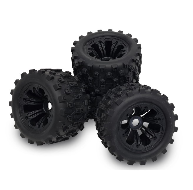 1:8 Wheel Set  (4) KoD black Carson 900171