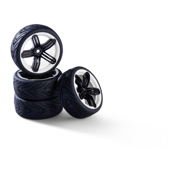 1:10 SC wheels 6S style (4) black Carson 900179