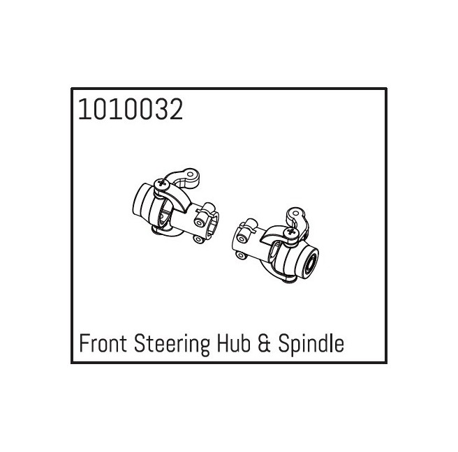 Front Steering Hub & Spindle Absima 1010032