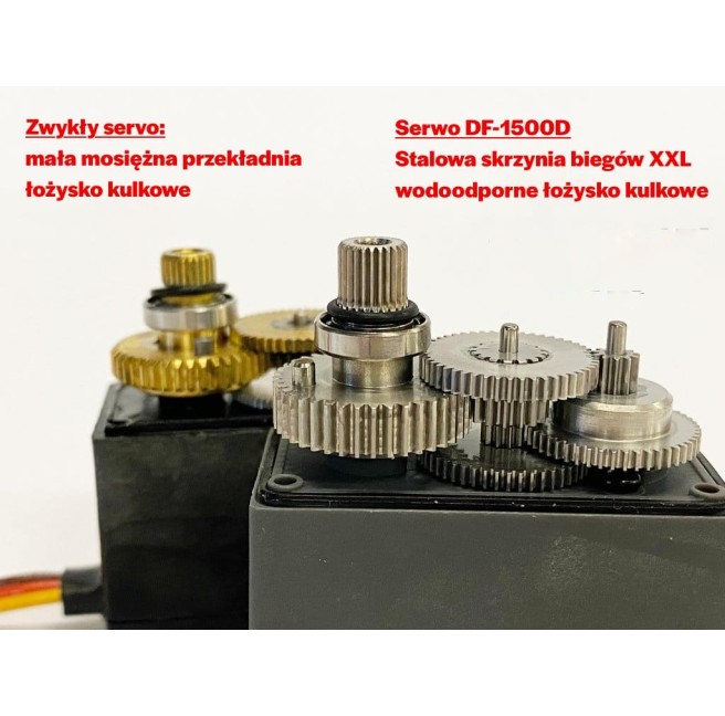Digital servo DF-1500D 15KG waterproof DF Models 2423