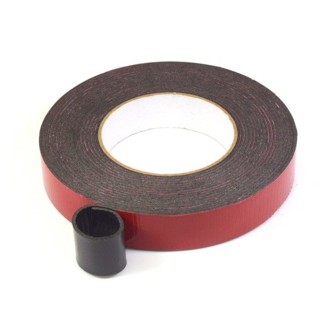 Roll of black double-sided adhesive tape by Absima.