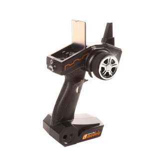 Aparatura zdalnego sterowania RACE X DF Models na białym tle.