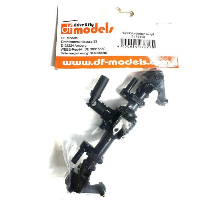 Complete front axle for RC car 3190 DF Models.