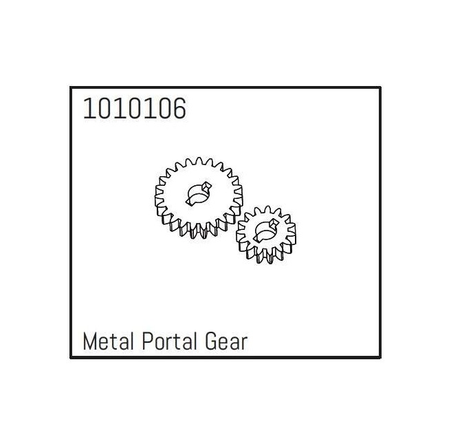 Metalowe koła zębate portalowe do modelu Absima 1010106 w skali 1:18.