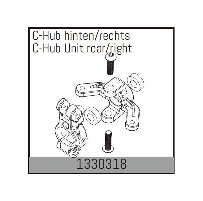 Tylny prawy C-Hub do modelu RC marki Absima