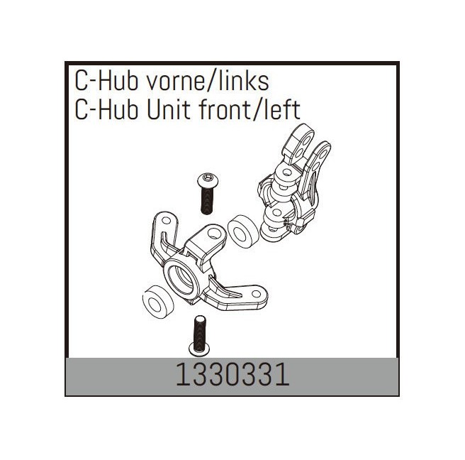C-Hub przód/lewo do modeli RC Absima