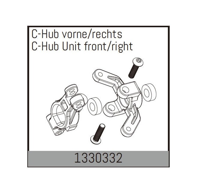 Przedni prawy C-Hub do modeli RC Absima