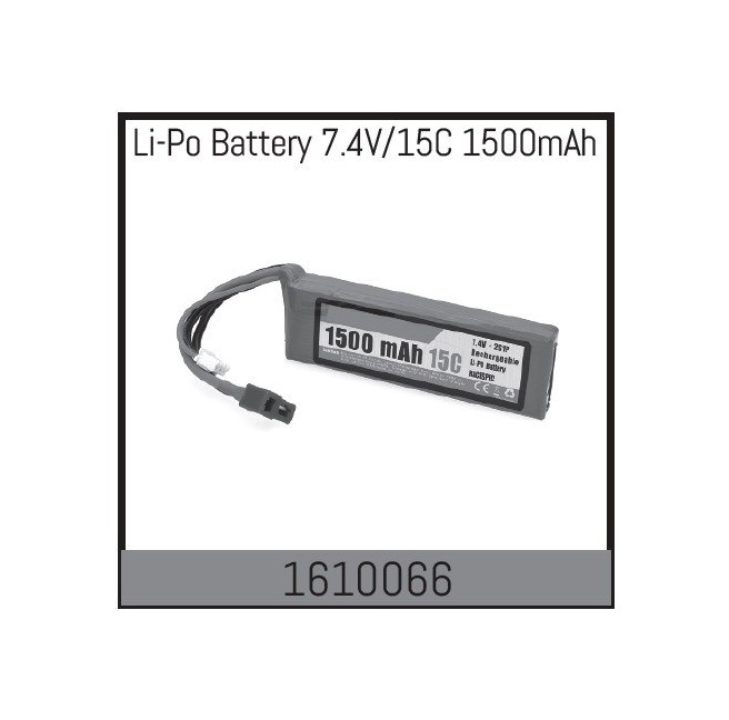 Li-Po battery 7.4 V/15C 1500 mAh by Absima