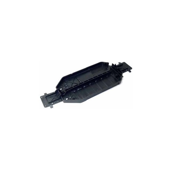 Black chassis plate Absima 1230294 for RC model.