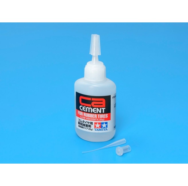 Bottle of CA Glue Tamiya 54511 low viscosity for tires