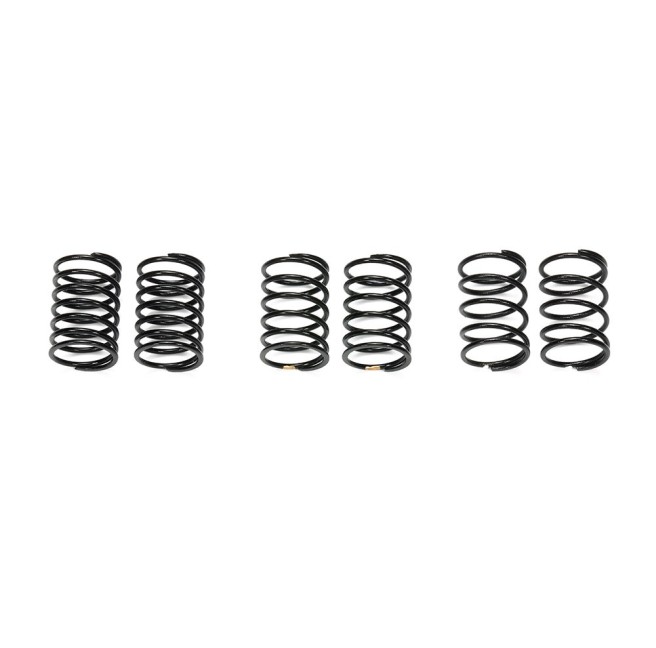 Set of eight black short springs for Tamiya RC models