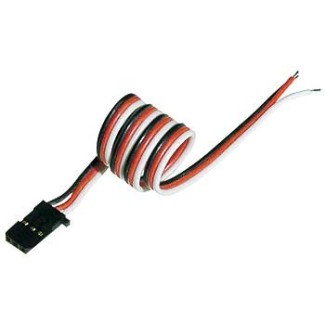 Robitronic servo wire with red-black wiring and universal plug.