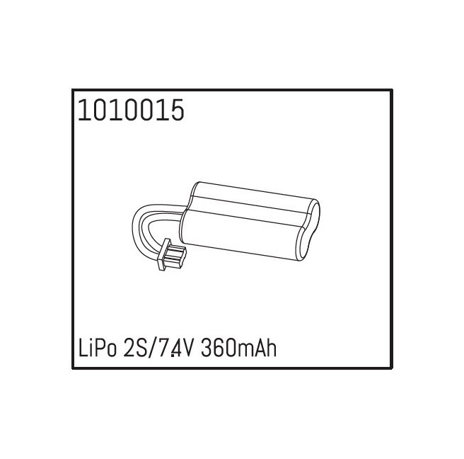 Akumulator LiPo 2S/7.4V 360mAh Absima