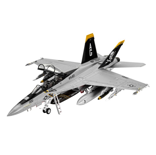 Modell des Flugzeugs F/A-18F Super Hornet im Maßstab 1:72 von Revell