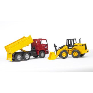 Bruder 02752 MAN TGA wywrotka z ładowarką