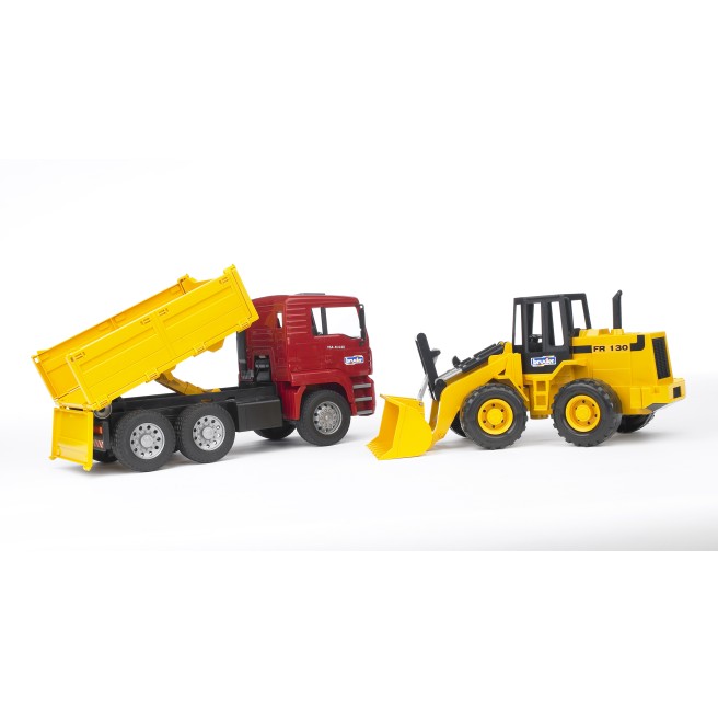 Bruder 02752 MAN TGA wywrotka z ładowarką