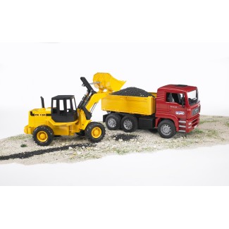 Bruder 02752 MAN TGA wywrotka z ładowarką