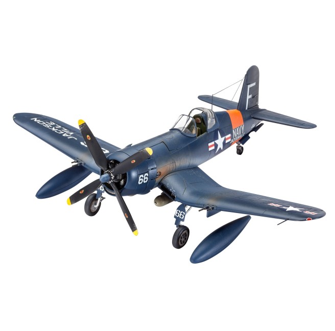 F4U-4 Corsair airplane model in 1:72 scale