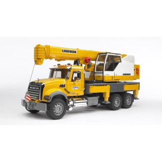 Bruder 02818 Mack Granite z dźwigiem Liebherr Bruder 02818 Mack Granite z dźwigiem Liebherr