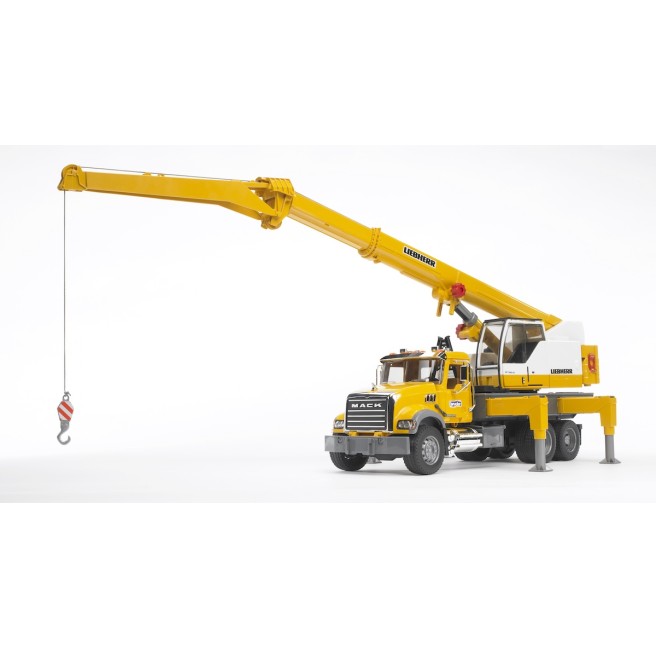Bruder 02818 Mack Granite z dźwigiem Liebherr Bruder 02818 Mack Granite z dźwigiem Liebherr