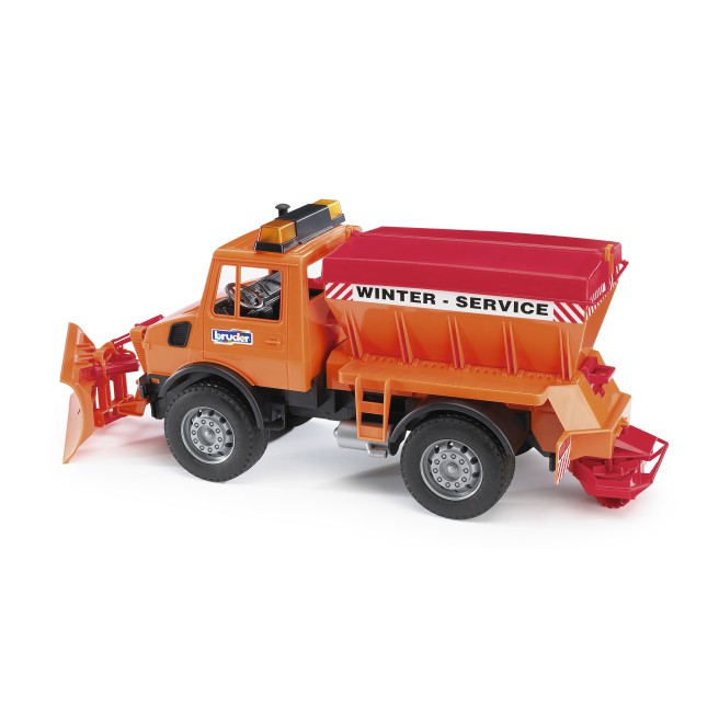 Bruder 02572 MB Unimog Schneepflugstreuer