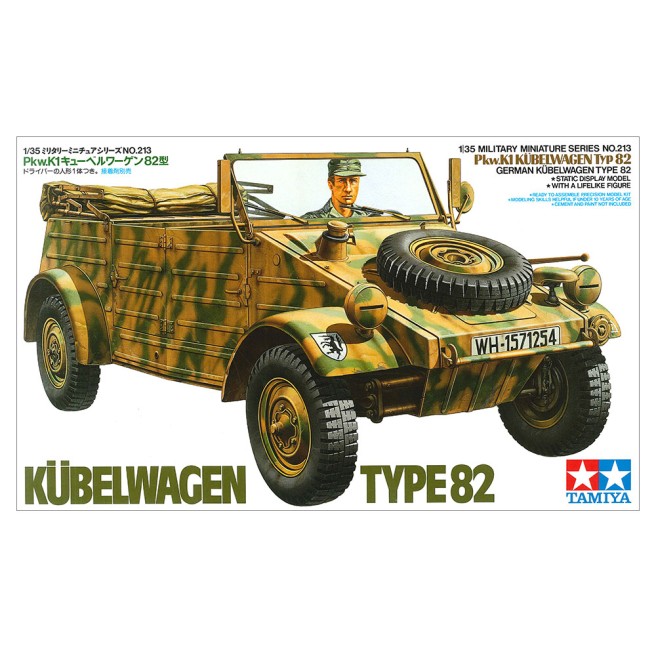 1/35 Kubelwagen Type 82 Model Kit by Tamiya