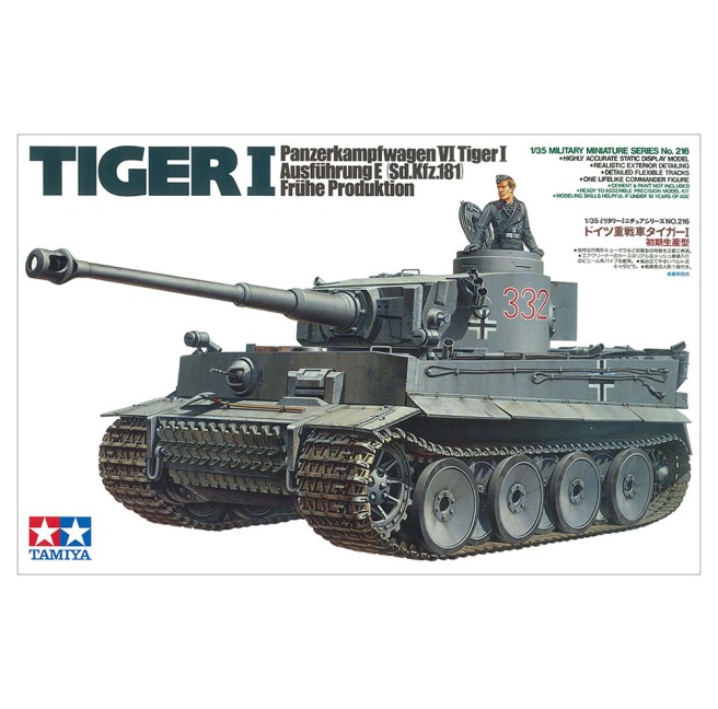 Tamiya 35216 1/35 German Tiger I Tank Early Production - foto 1