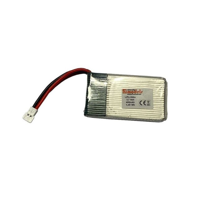 Akku LiPo 3,7V 400mAh 1,48Wh 50x28x4mm | DF Models 6994