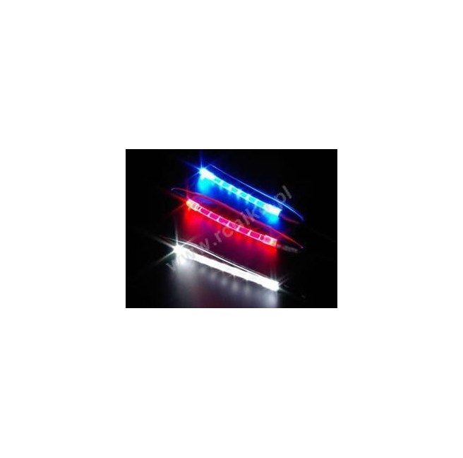 Clear Square 80mm Flexible White LED Neon