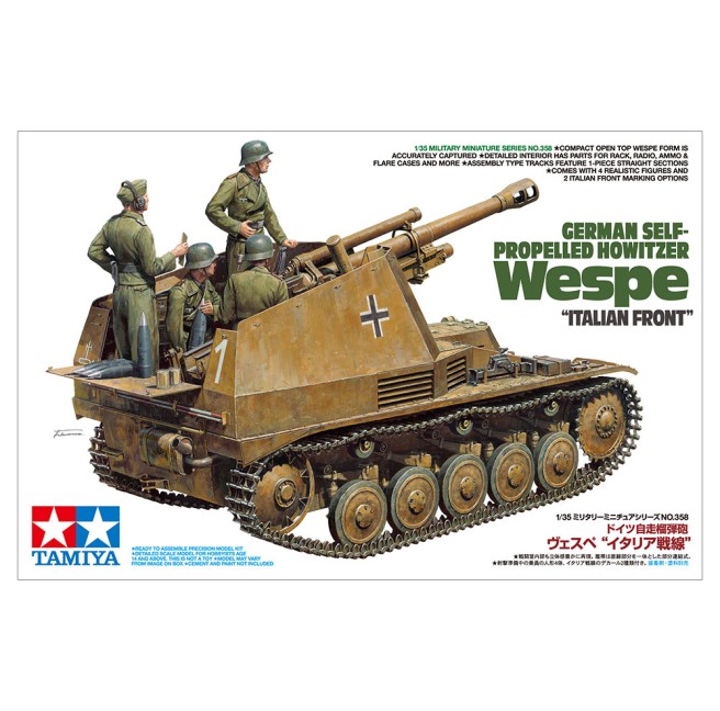 1/35 German Self-Propelled Howitzer Wespe Italian Front Tamiya 35358