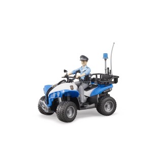 Police Officer with Quad Bike Toy Figure