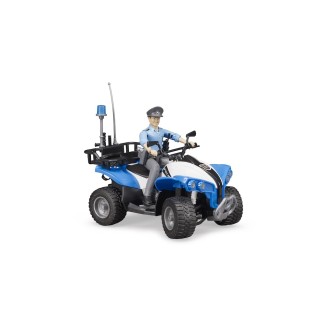 Police Officer with Quad Bike Toy Figure