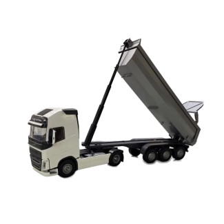 Volvo FH16 Dump Truck Model with White Cabin