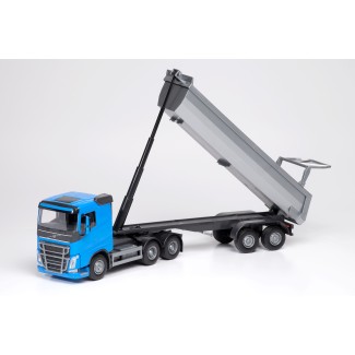 Emek 22354 Volvo FH16 z naczepą wywrotką - niebieski