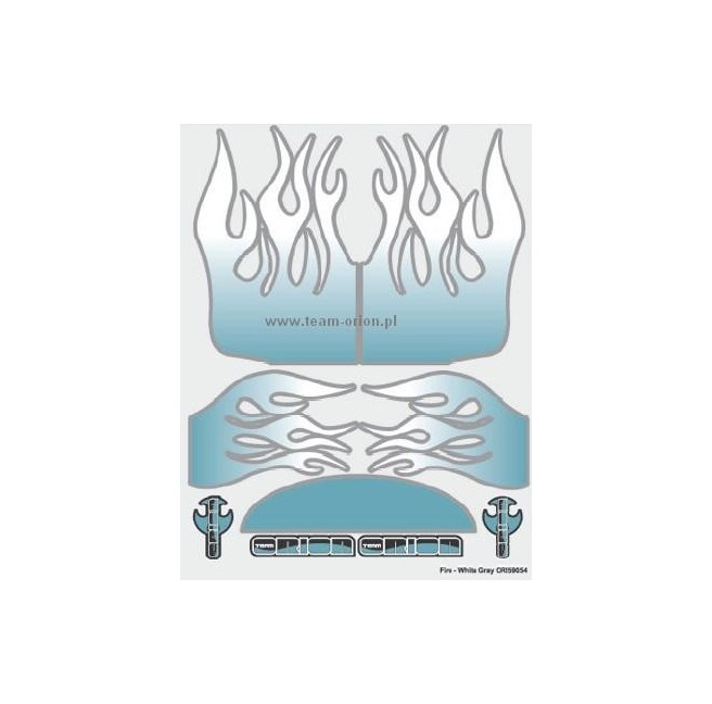 Fire White-Ice-Blue Team Orion Decals 1:10