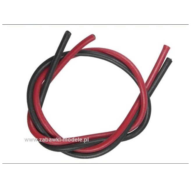 Aviation Grade 18 AWG Cables, Black/Red, 2x20cm by Team Orion