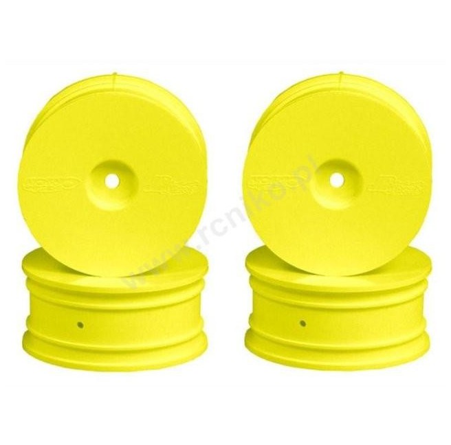 1:10 24mm Yellow Solid Wheels (4-pack)