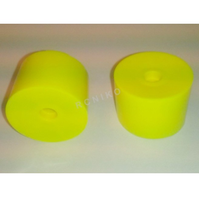 1:12 Yellow Front Solid Wheels (2)