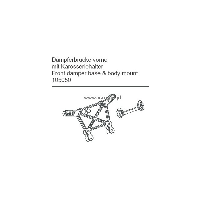 Front Shock Tower + Body Mount for Carson 500105050