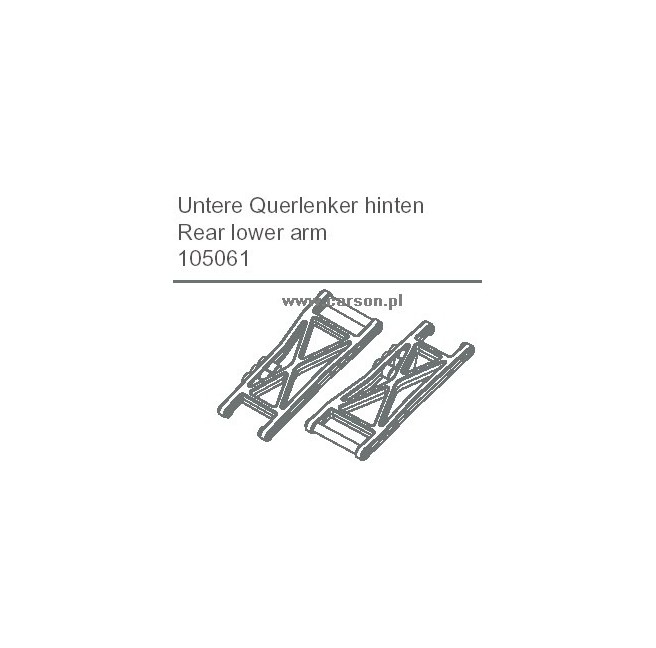 Lower Rear Control Arms for Carson 500105061