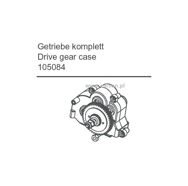 Carson 500105084 Complete Gearbox Assembly