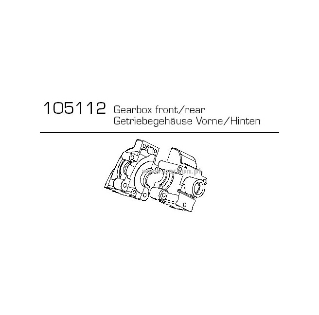 CV-10/B/T Obudowa dyferencjału przód/tył Carson 105112