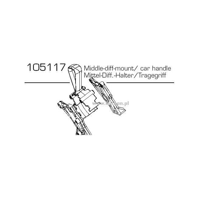 CV-10/B/T Mocowanie dyferencjału Carson 500105117